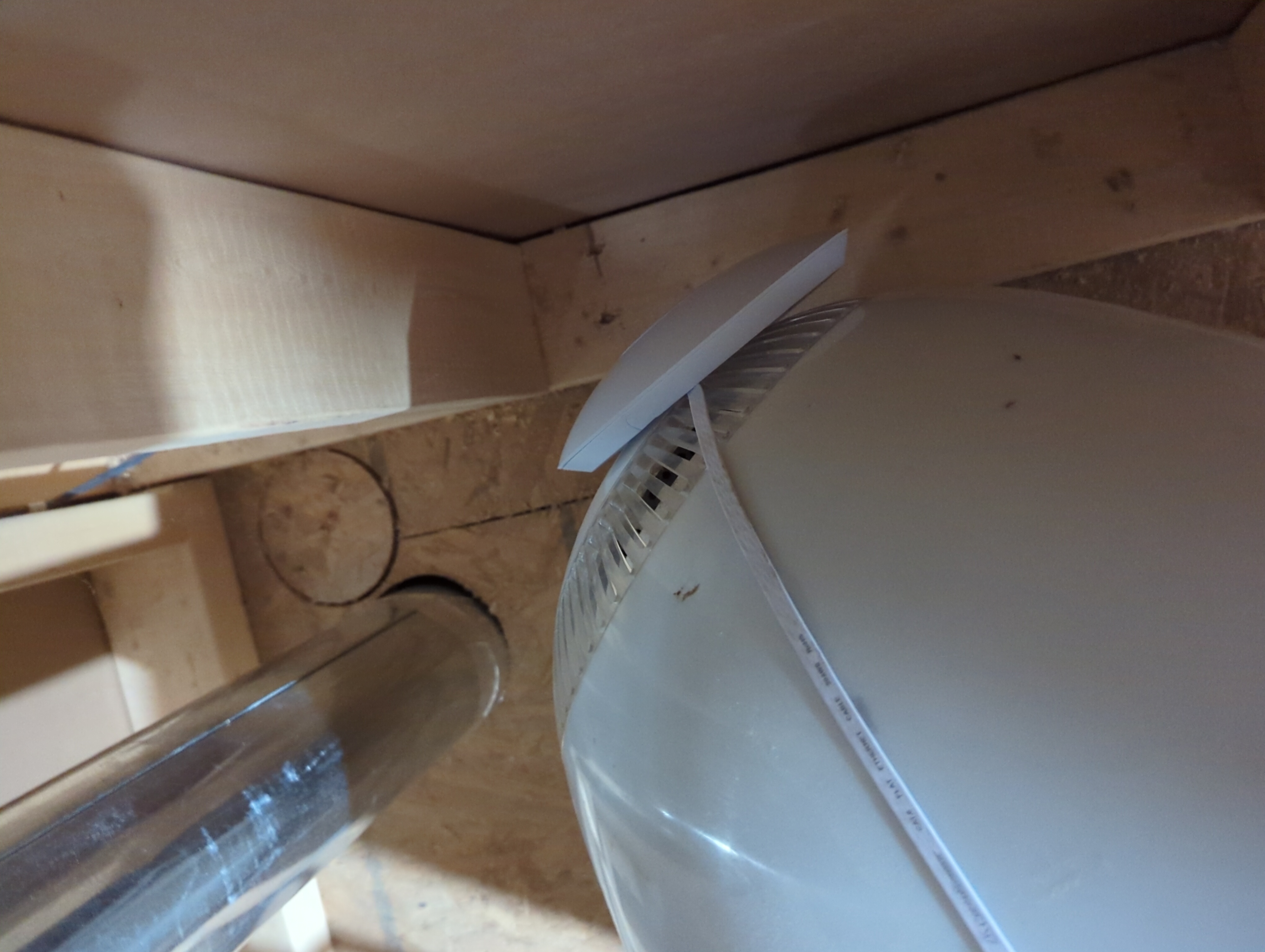 Photo of unifi access point up close.