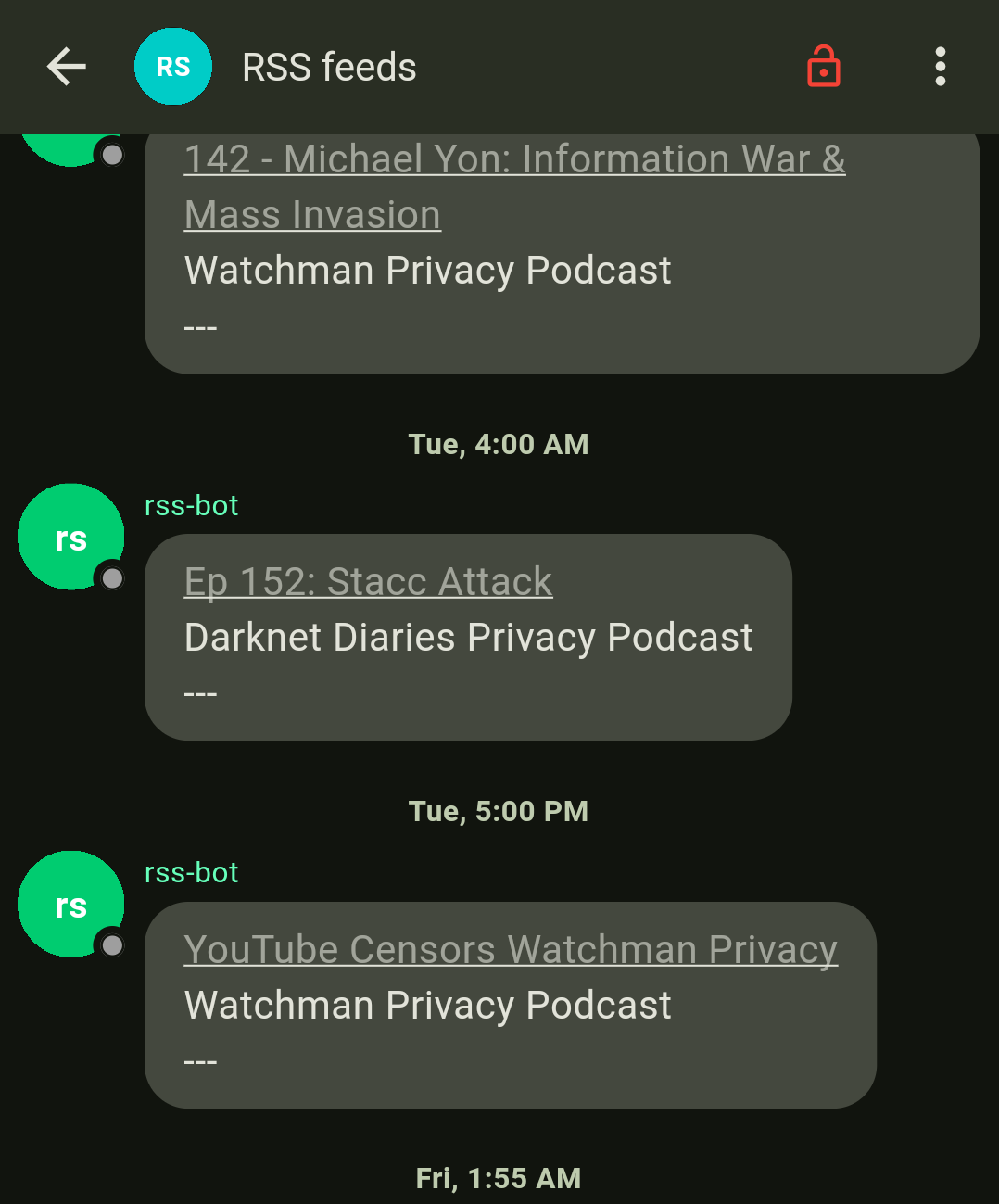 N8N program from the matrix client.