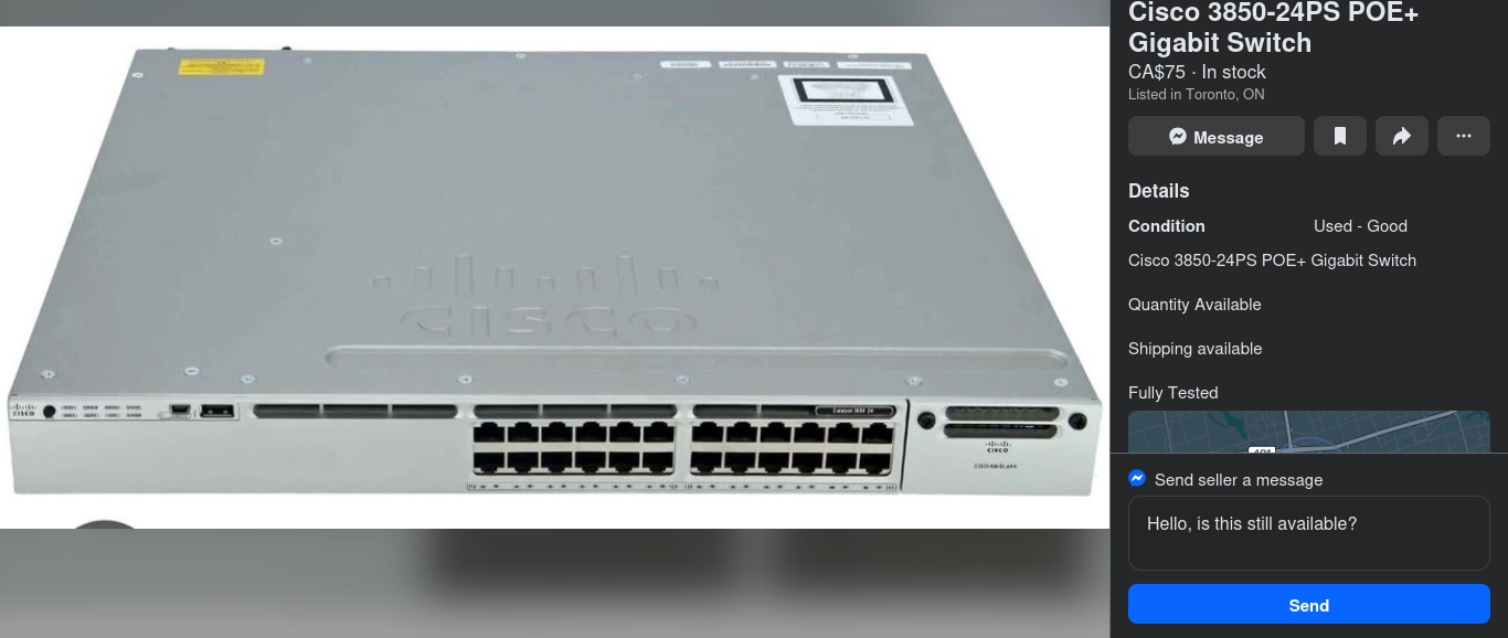 Cisco 3850 Switch